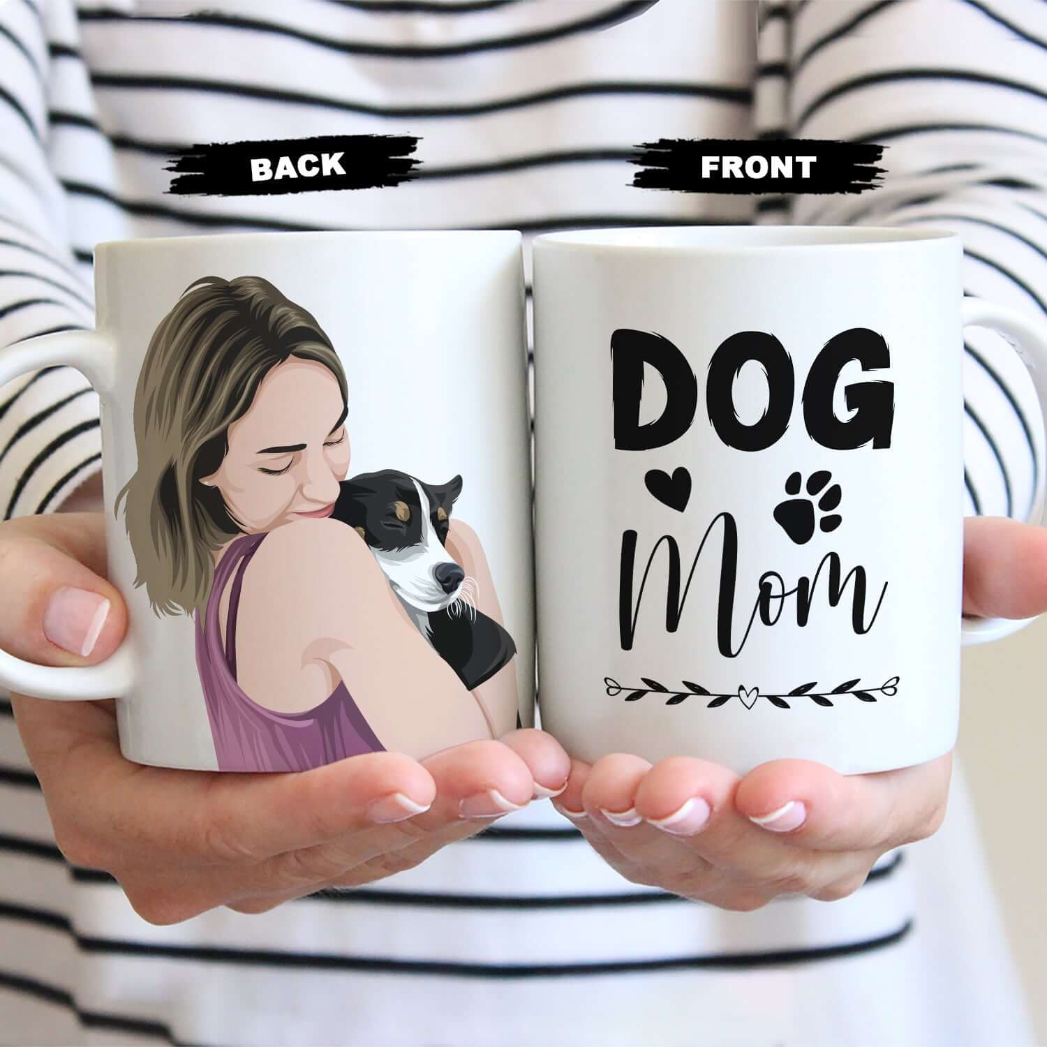 Custom Dog Mom Mug - Luxtopaz