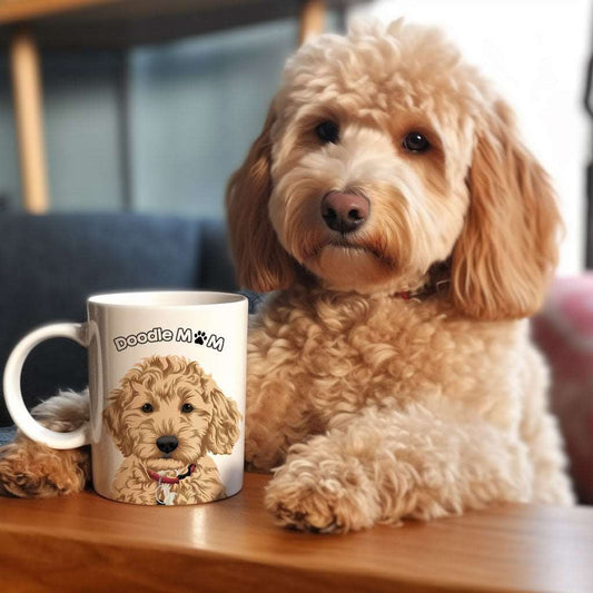 Custom Doodle Mom Mug - Luxtopaz