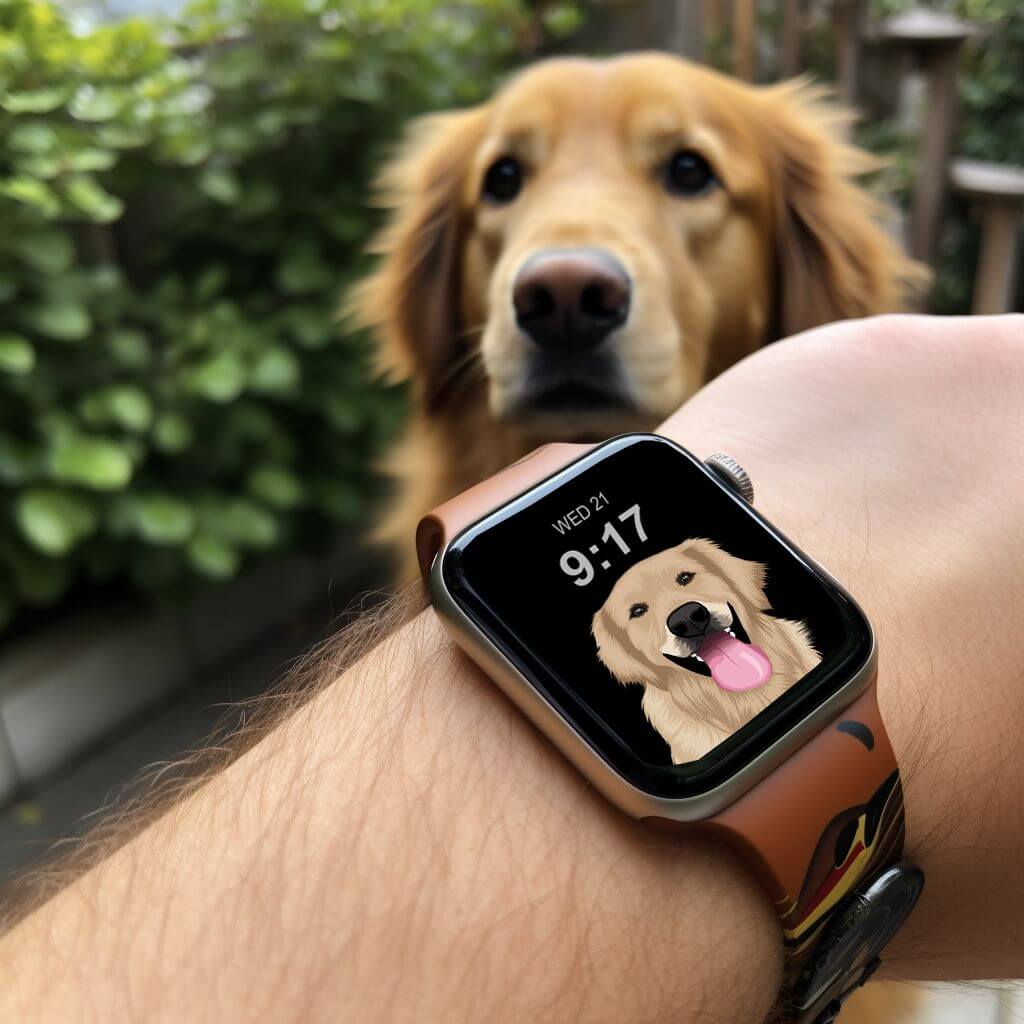 Custom Pet Watch Face | Hand Drawn Art - Luxtopaz