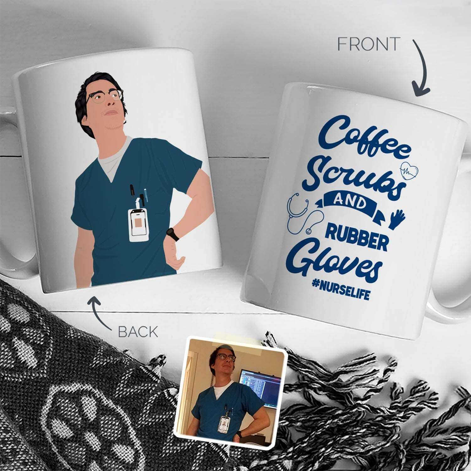 Personalized Nurse Mug - Luxtopaz