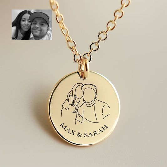 Minimalist Couples Necklace - Luxtopaz