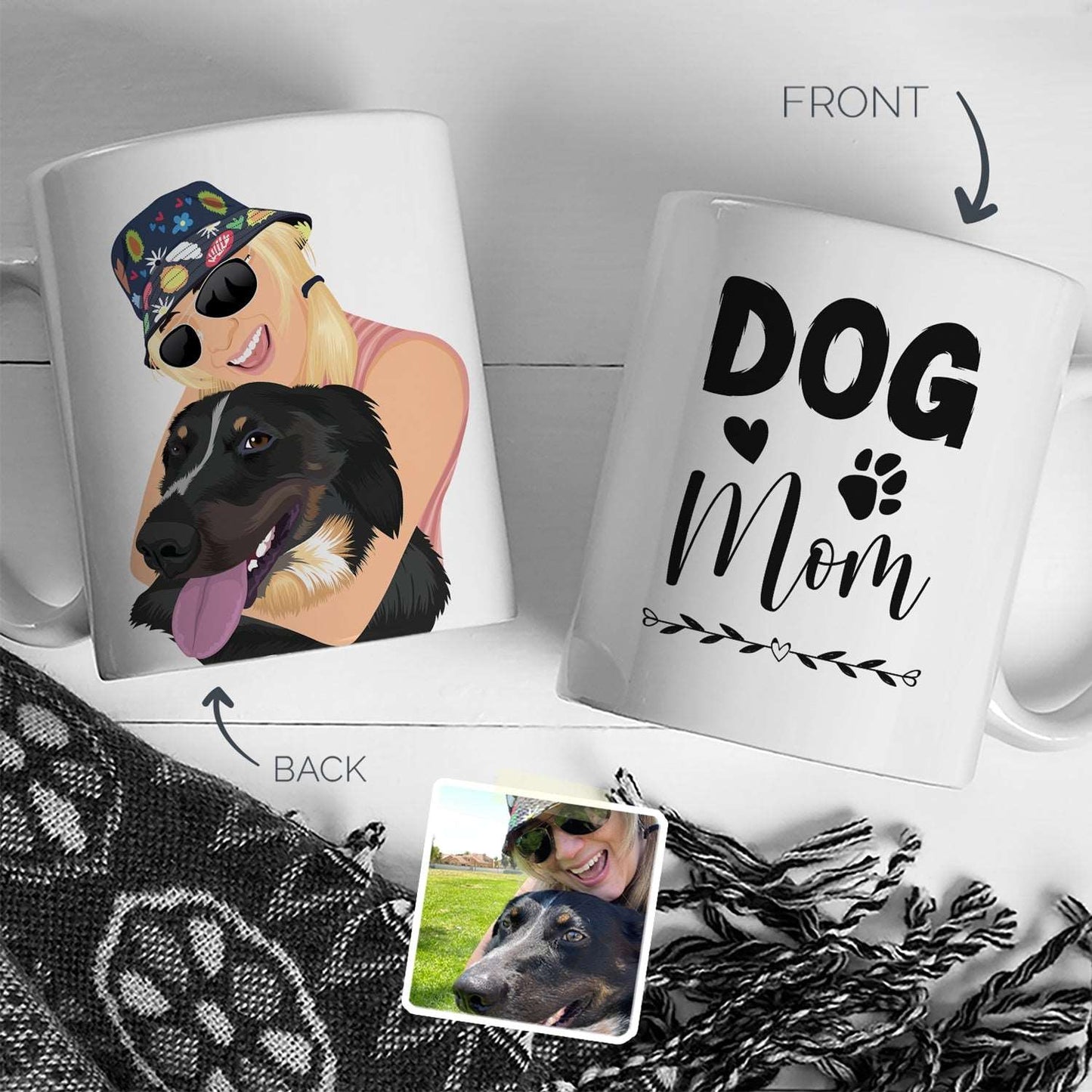 Custom Dog Mom Mug - Luxtopaz