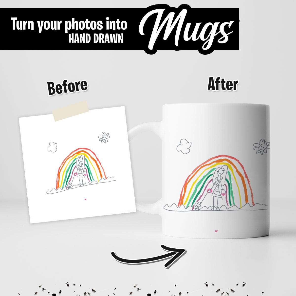 Custom Kids Drawing Mug - Luxtopaz