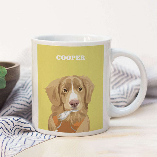 Custom Dog Portrait Mug - Luxtopaz