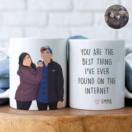 Internet Love Story Personalized Mug - Luxtopaz