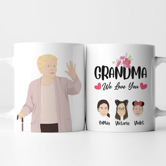 Personalized Coffee Mug with Grandkids Names - Luxtopaz