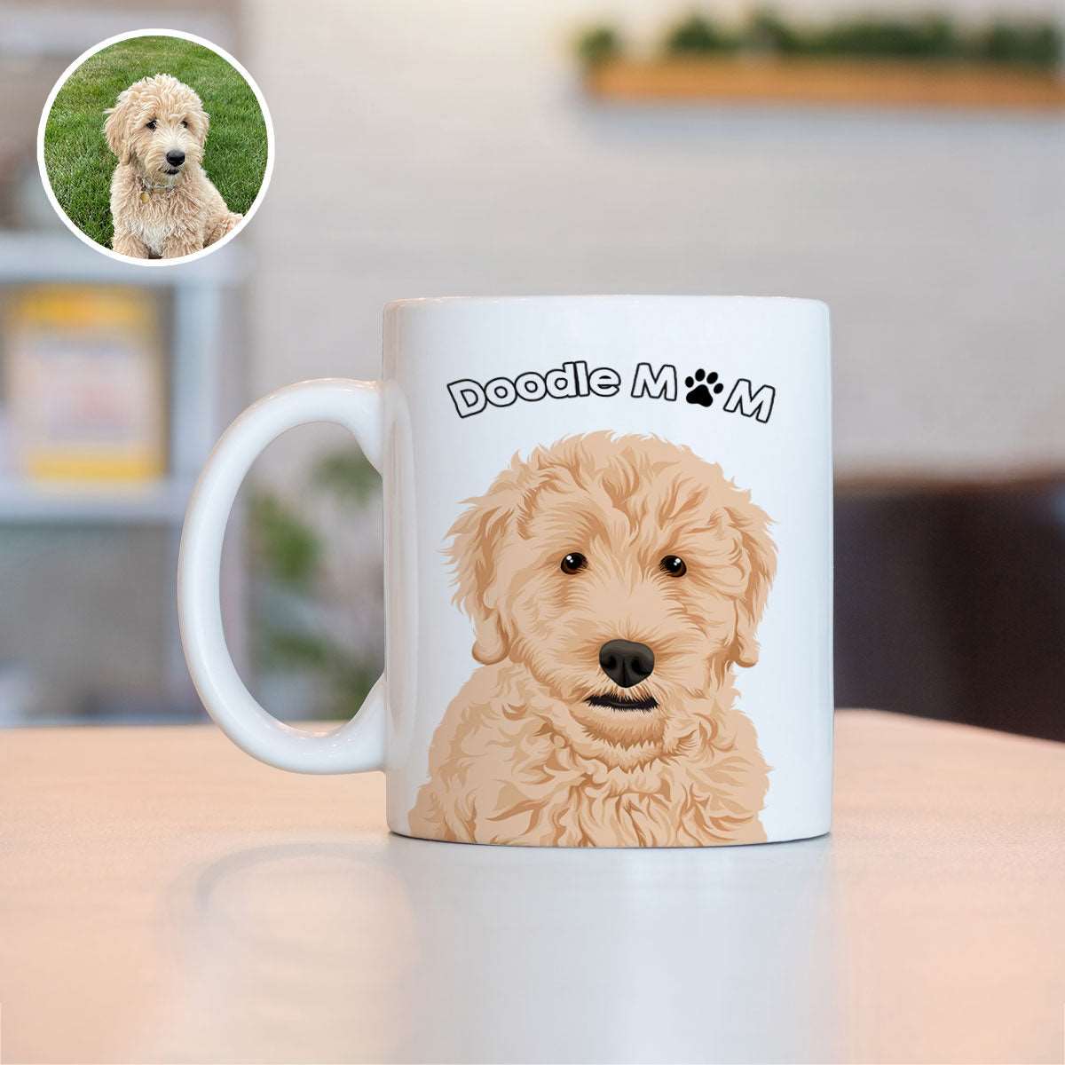 Custom Doodle Mom Mug - Luxtopaz