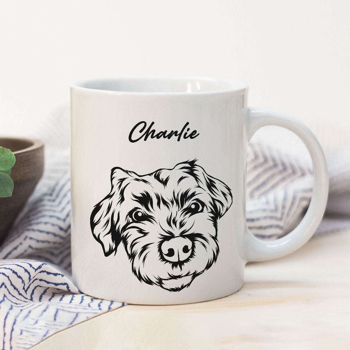 Custom Pet Sketch Mug - Luxtopaz