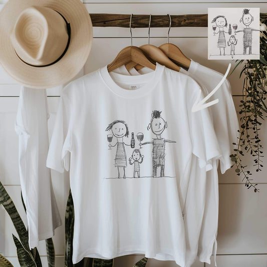 Personalized Child Drawing T-Shirt - Luxtopaz