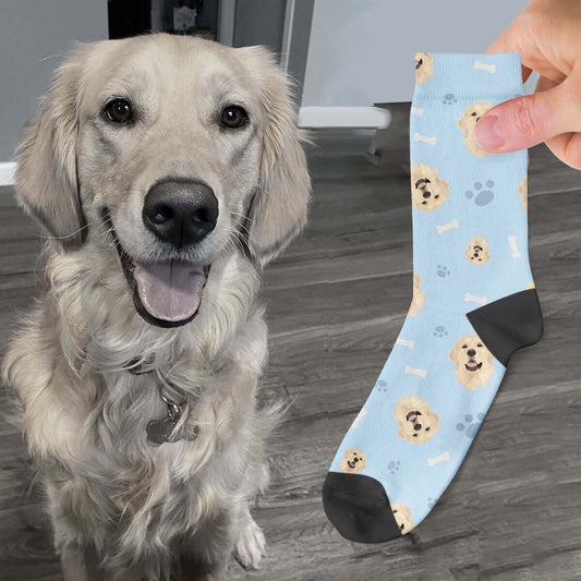 Custom Dog Face Socks - Luxtopaz