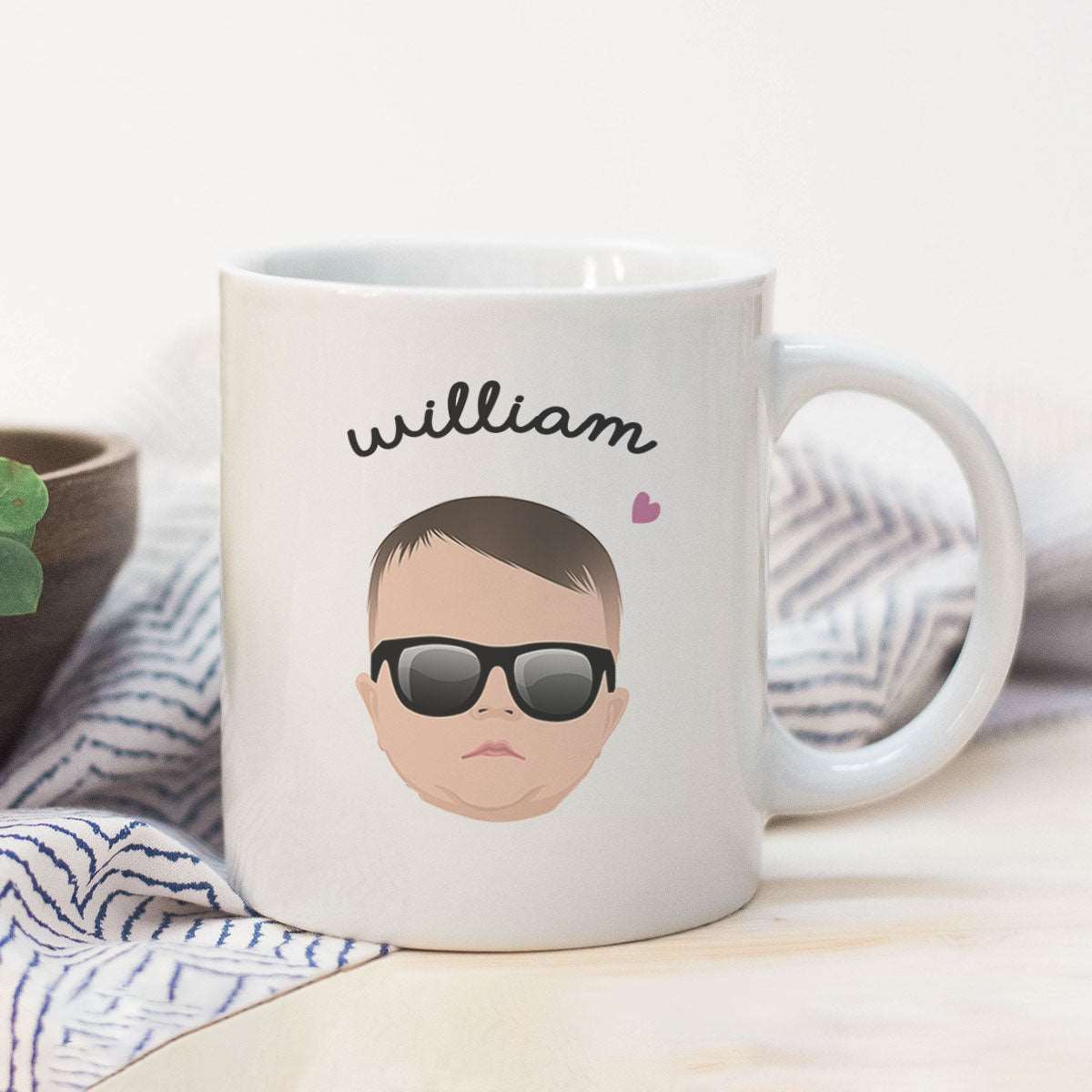 Custom Mug with Kids Face - Luxtopaz