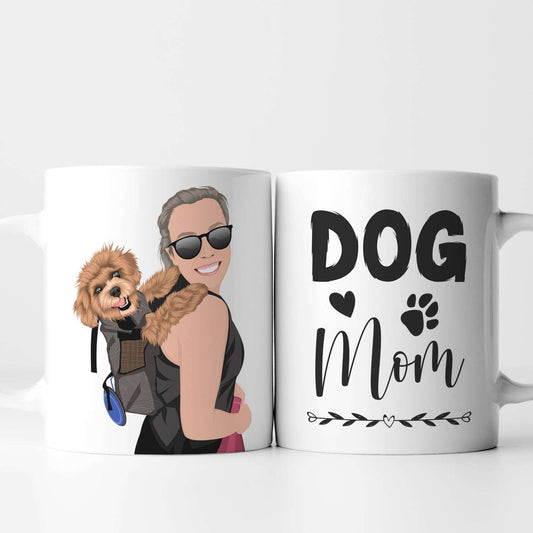 Custom Dog Mom Mug - Luxtopaz